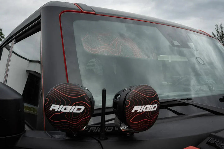 Topo Interior Sun Visor Overlays (Printed Series) - 2021+ Bronco (with Homelink)