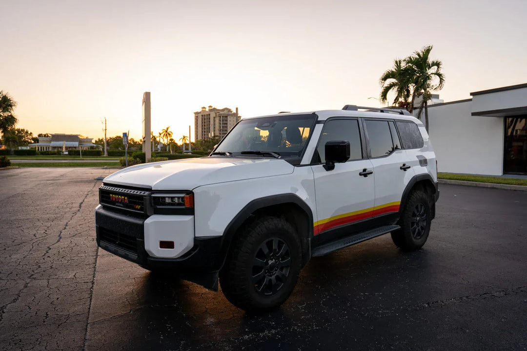 Topographic Rear Window Map Overlays - 2024+ Land Cruiser