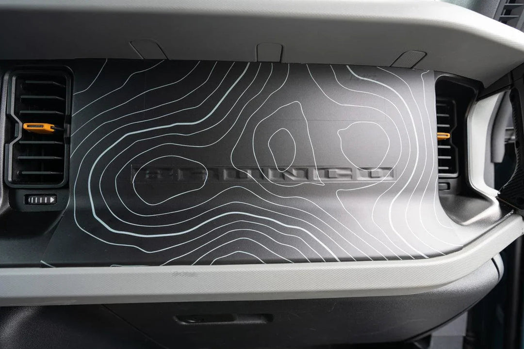 Topo 3 Piece Dash Kit (Printed Series) - 2021+ Bronco