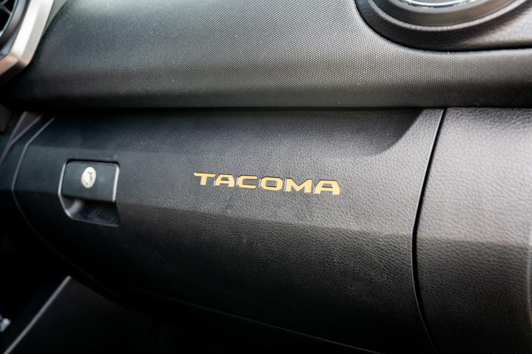 Glove Box "TACOMA" Logo Inlays (Standard Series) - 2016-2023 Tacoma