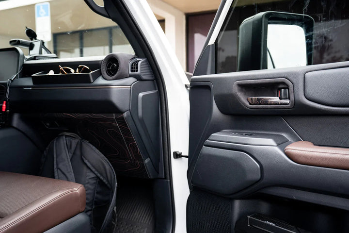 Topographic Interior Door Handle Overlays - 2024+ Land Cruiser