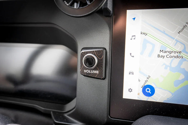 Topographic Volume Button Trim Cover - 2024+ Land Cruiser