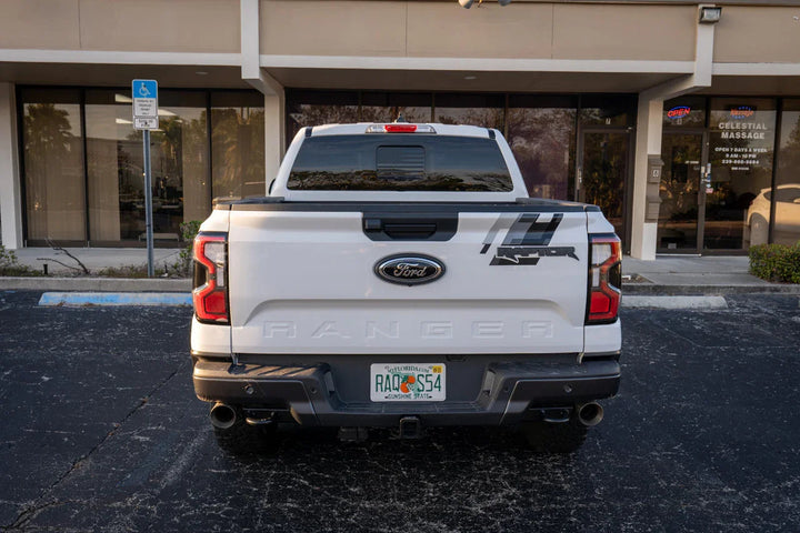 American Flag Rear Window Overlay - 2024+ Ranger w/ Small Center Rear Window