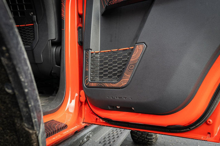Topo Rear Door Net Trim Overlay Kit (Printed Series) - 2021+ Bronco