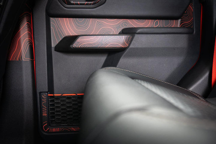 Topo Rear Door Net Trim Overlay Kit (Printed Series) - 2021+ Bronco