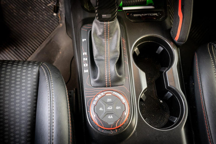 Topo Automatic Shifter Overlay (Printed Series) - 2021+ Bronco Automatic