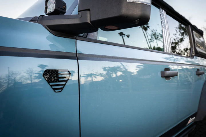 American Flag Acrylic Fender Badge Emblems - 2021+ Bronco Badlands