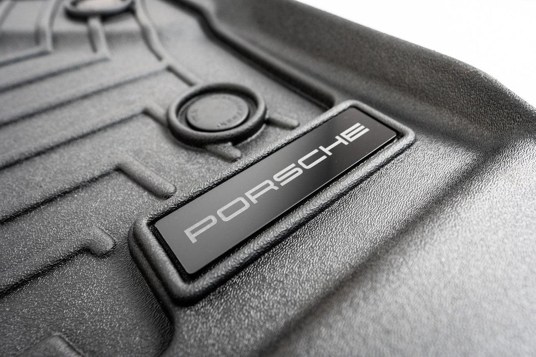Porsche Logo Emblem for Weathertech All Weather Floor Mats (Single) - Porsche 911 Cayman Cayenne Boxter Macan Taycan