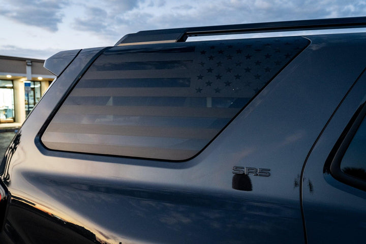 American Flag Rear Window Overlays - 2021+ Bronco 4 Door