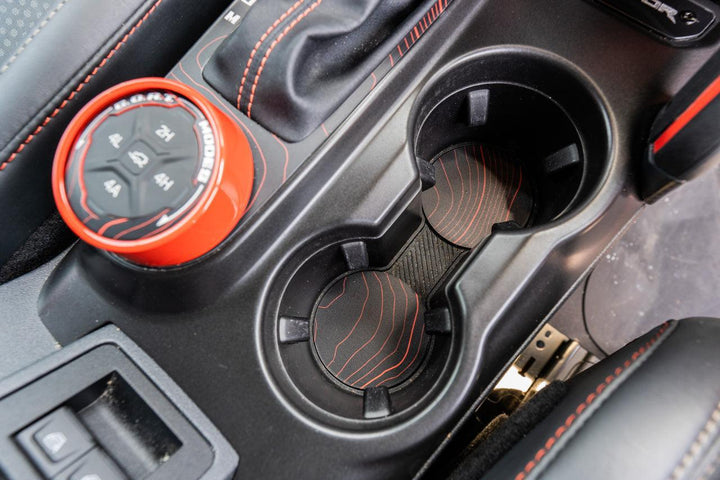 Topo Cup Holder Inserts (Printed Series + Acrylic) - 2021+ Bronco