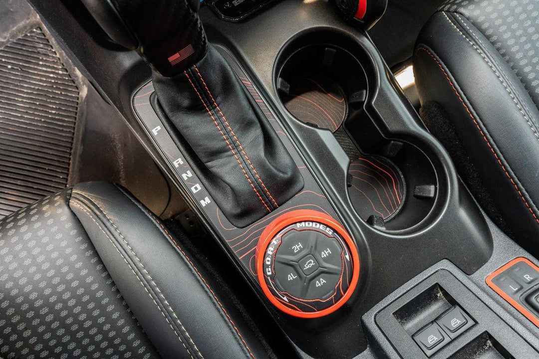 Topo Cup Holder Inserts (Printed Series + Acrylic) - 2021+ Bronco