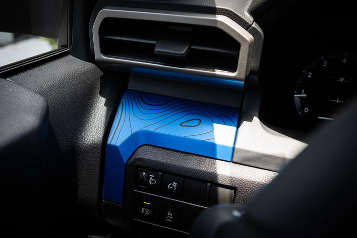 3 Piece Topographic Map Dash Overlays - 2024+ Tacoma