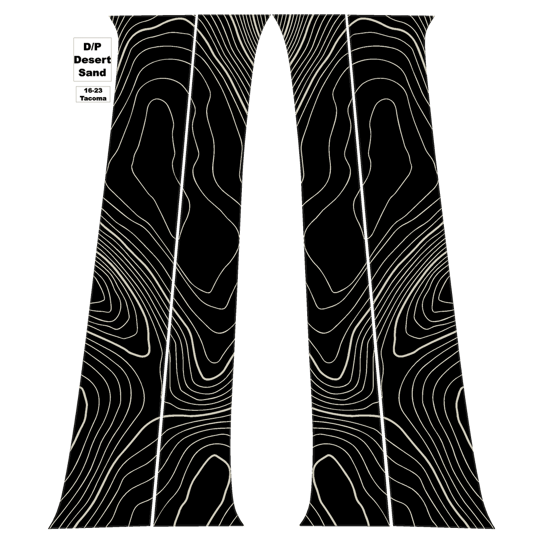 Topo B Pillar Overlays - 2016-2023 Tacoma Double Cab