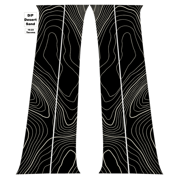 Topo B Pillar Overlays - 2016-2023 Tacoma Double Cab