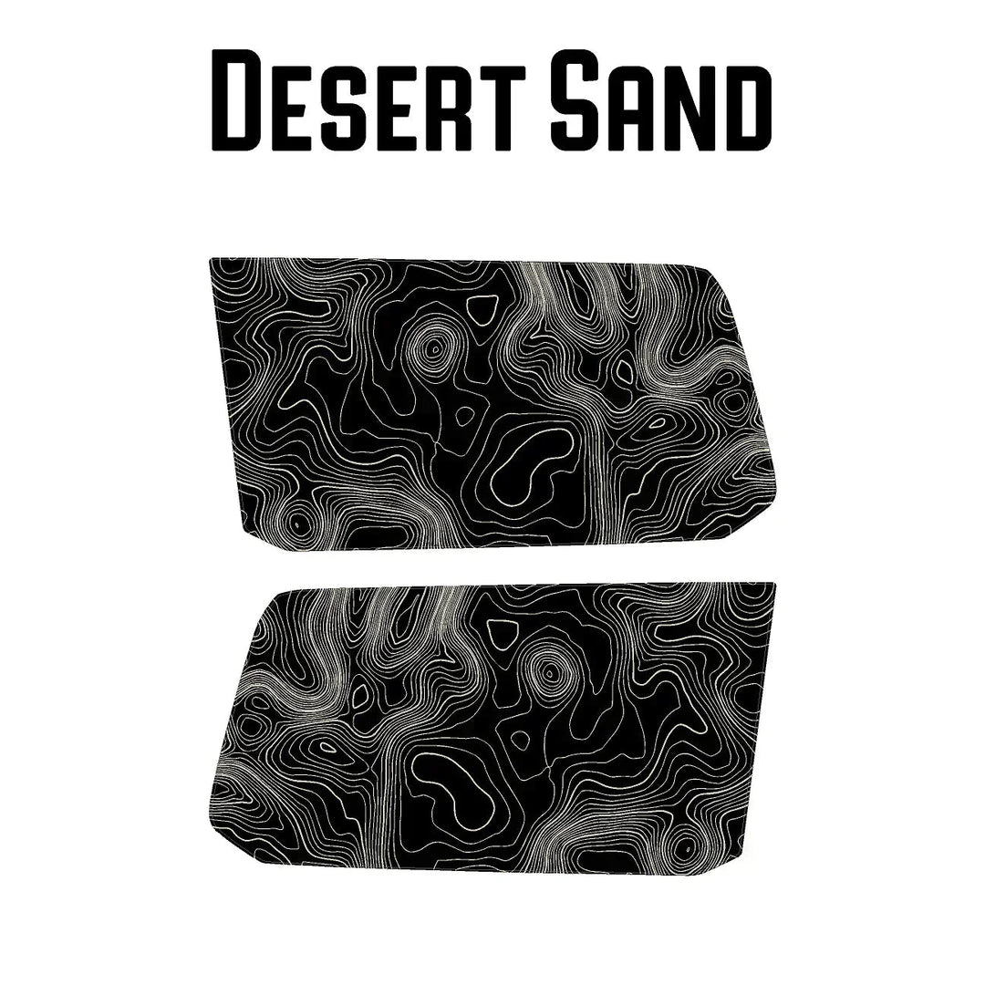 Topographic Rear Window Map Overlays V3 (Perforated) - 2024+ Land Cruiser