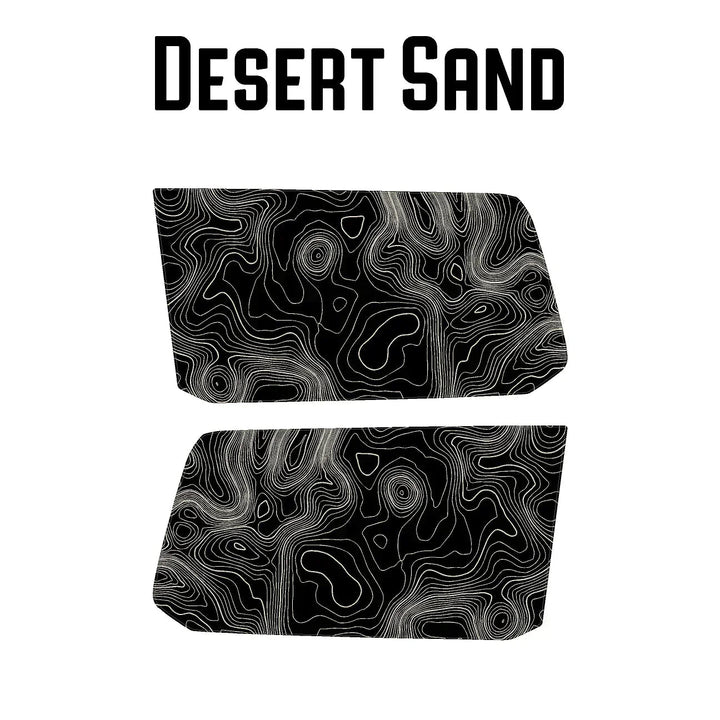 Topographic Rear Window Map Overlays V3 (Perforated) - 2024+ Land Cruiser