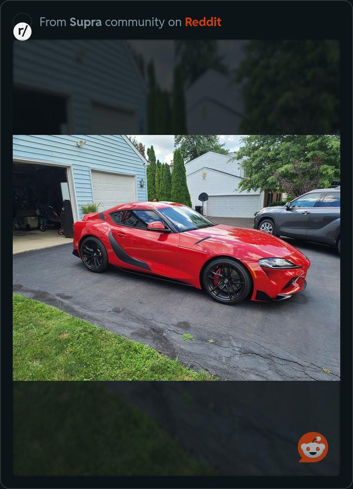 A91 Style Supra Rear Decklid Stripes - 2020+ Supra