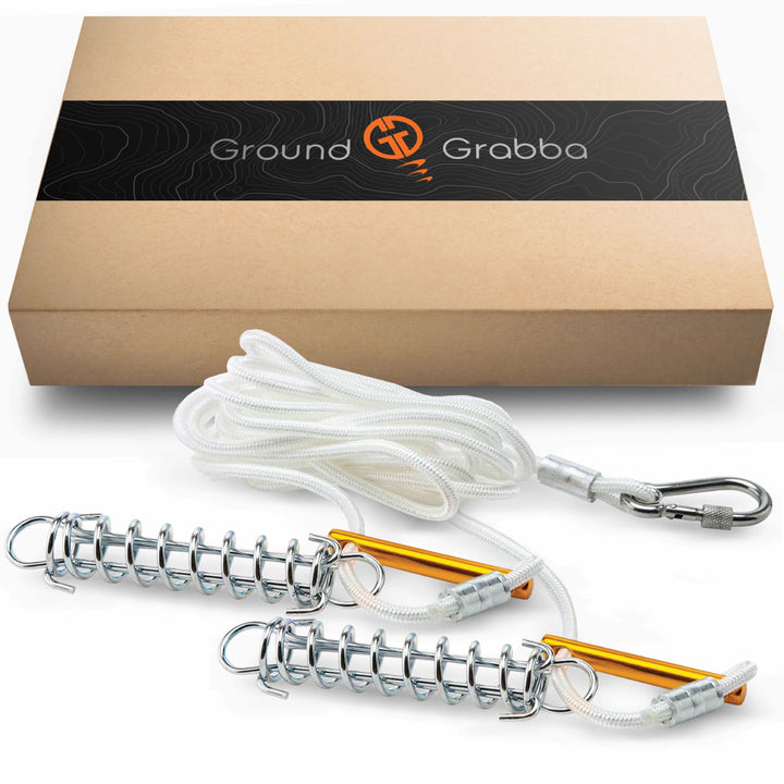 Spring Loaded Guy Rope Tie Downs