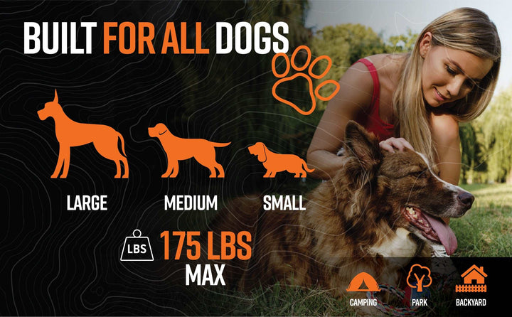 Dog Run Option for Grounded Paws Tie Down Kit