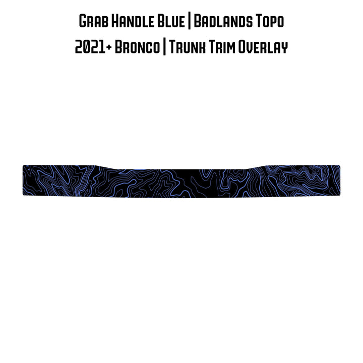 Topo Trunk Trim Overlay / Protector - 2021+ Bronco