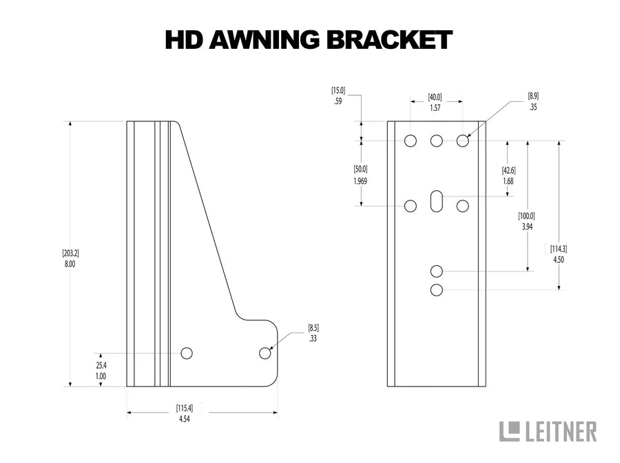 Ineos Grenadier HD Awning Bracket | Grenadier Load Bar Kit Specific