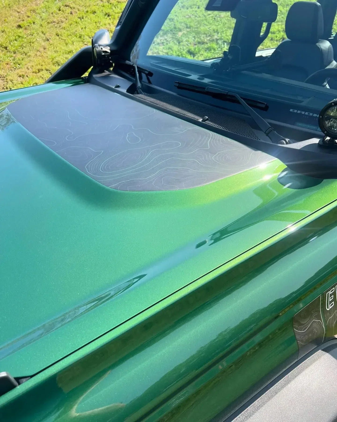 Stealth Topographic Map Hood Overlay (Printed Series) - 2021+ Bronco