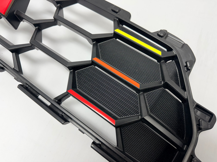 Tri Color TRD Style Grille Overlays - 2025+ 4Runner (TRD Grille)