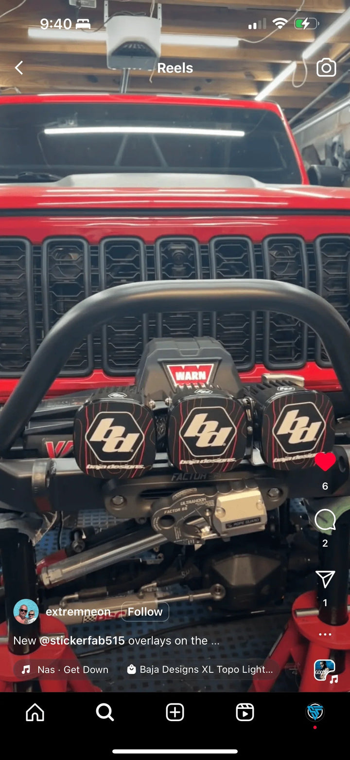 Baja Designs XL Topo Light Cover Overlays  - Universal