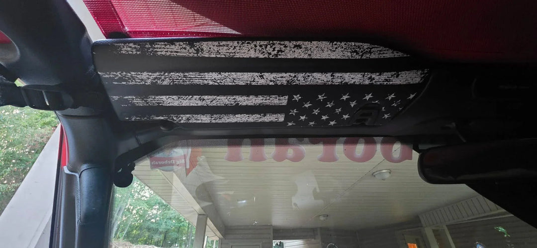 Freedom Series Sun Visor Overlays (Printed Series) - 2018+ Jeep Wrangler JL / Jeep Gladiator JT