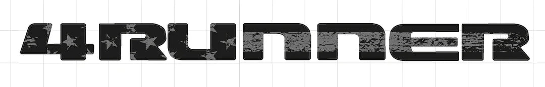4RUNNER Rear Hatch Liftgate Emblem Overlays - 2025+ 4Runner