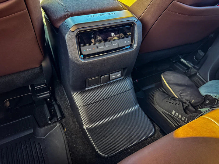 3D Carbon Rear Center Console Panel Protection - 2024+ Land Cruiser