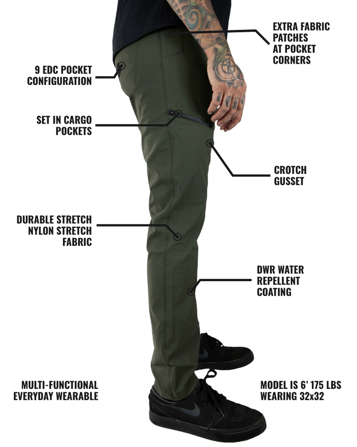 Lancer Taper Fit Pant - Dk Army