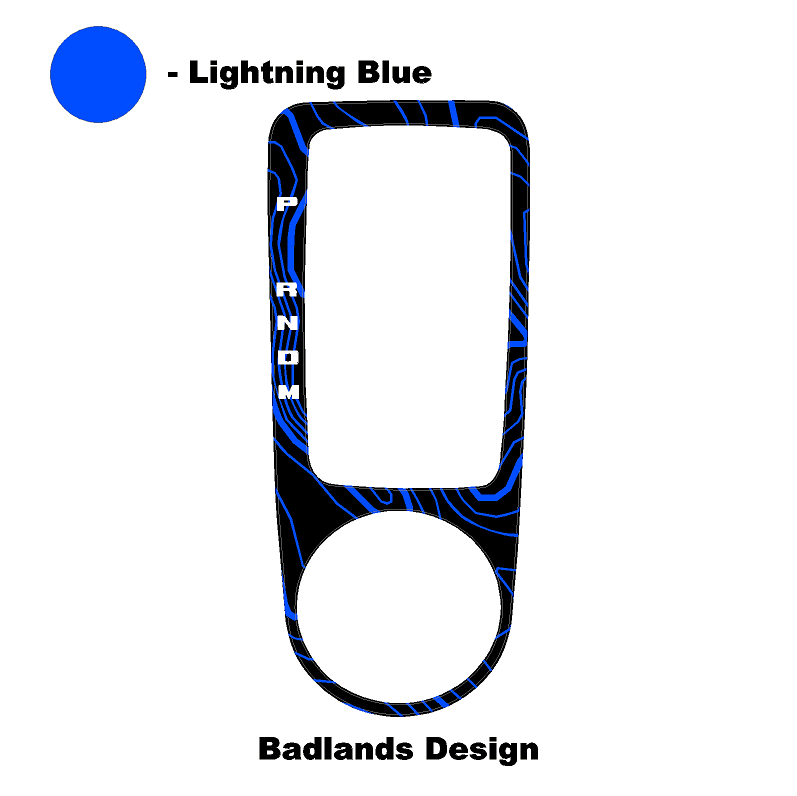 Topo Automatic Shifter Overlay (Printed Series) - 2021+ Bronco Automatic