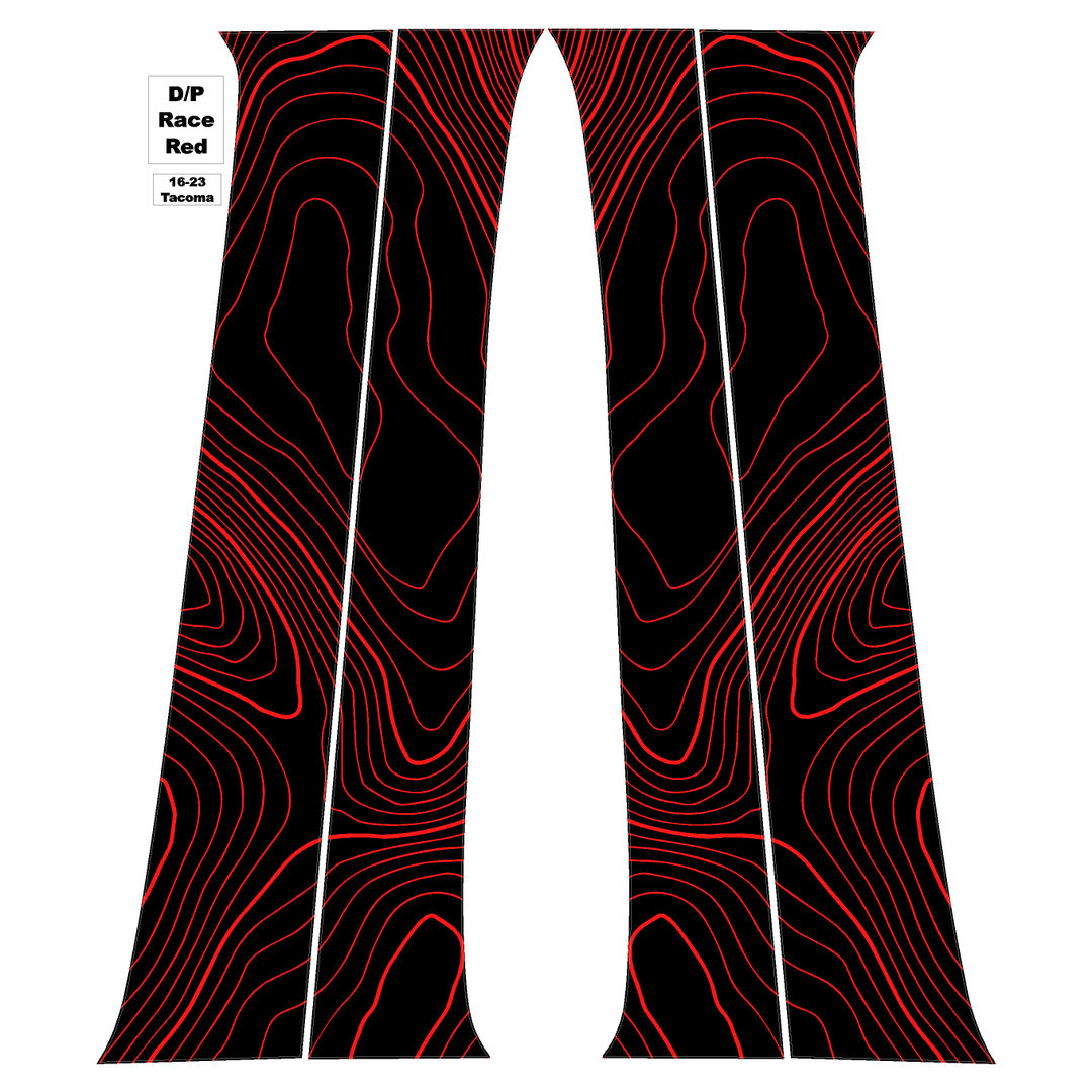 Topo B Pillar Overlays - 2016-2023 Tacoma Double Cab