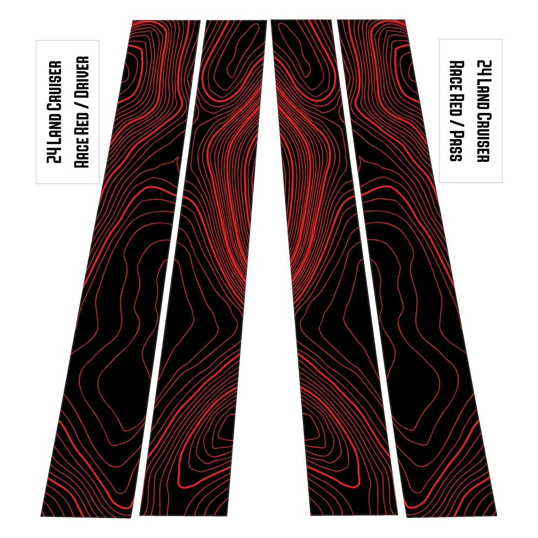 Topographic B Pillar Overlays - 2024+ Land Cruiser / GX 550