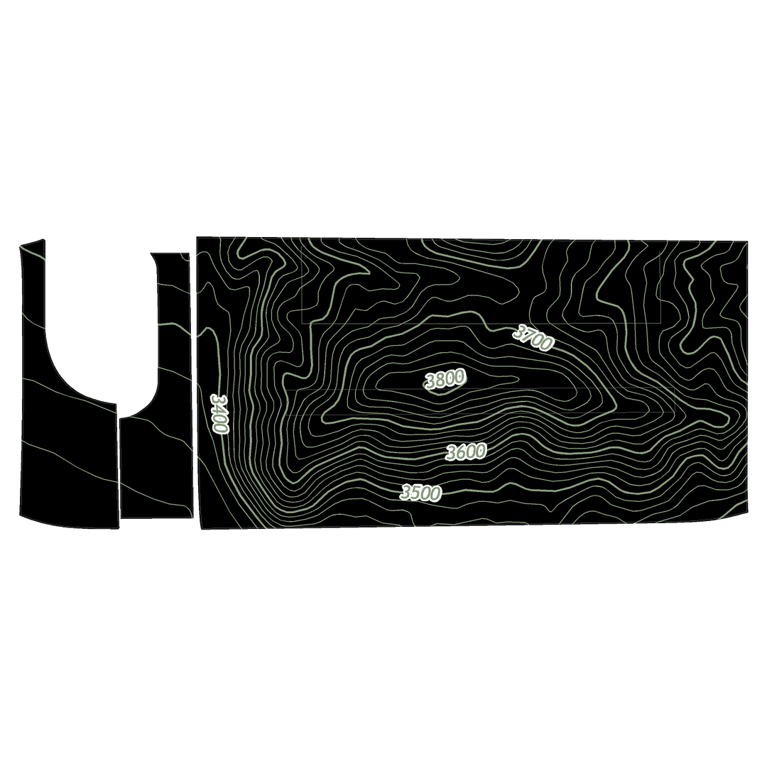 Topo 3 Piece Dash Kit (Printed Series) - 2021+ Bronco