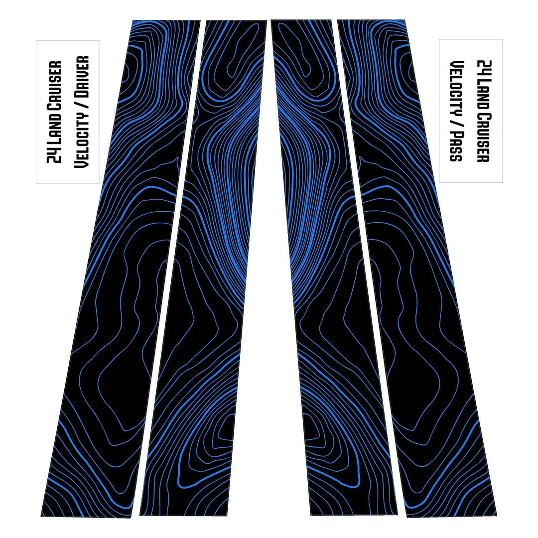 Topographic B Pillar Overlays - 2024+ Land Cruiser / GX 550