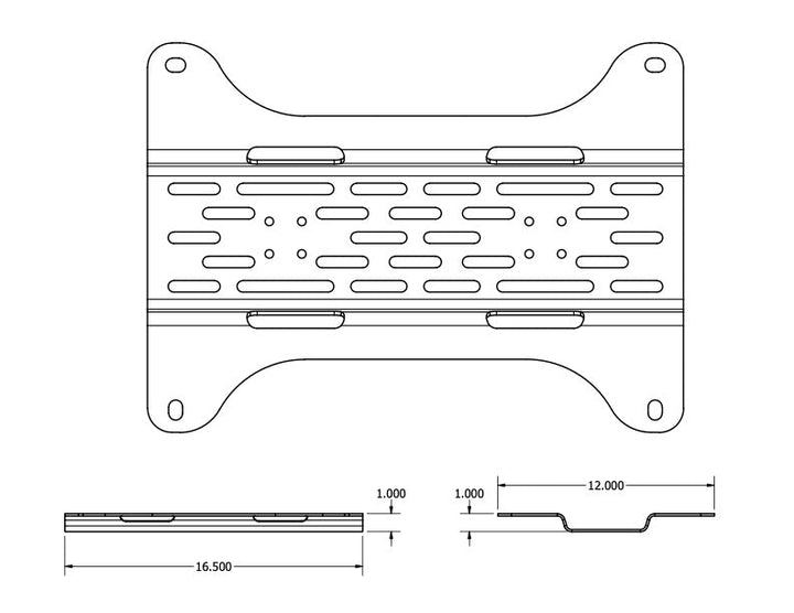Overland Kitted Universal Mounting Plate for MAXTRAX® Mini