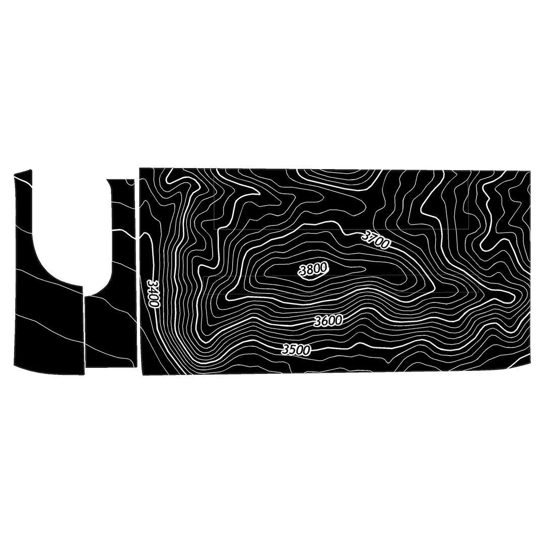 Topo 3 Piece Dash Kit (Printed Series) - 2021+ Bronco