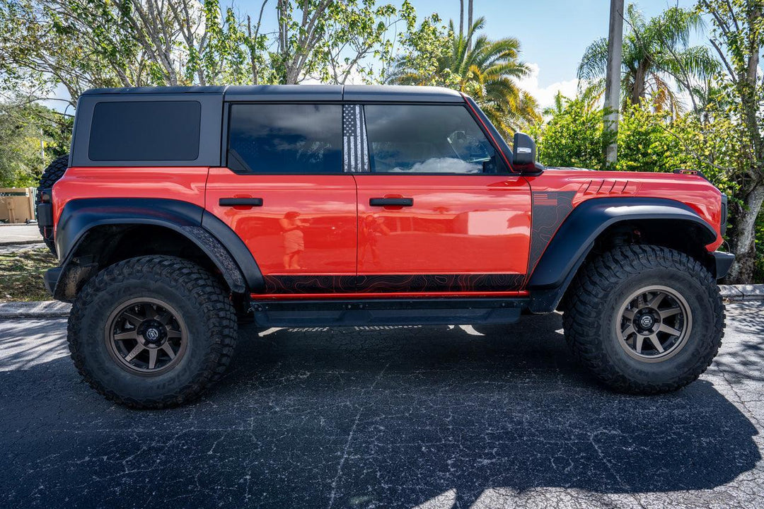 American Flag B Pillar Protection Kit (Printed Series) - 2021+ Bronco 4 Door