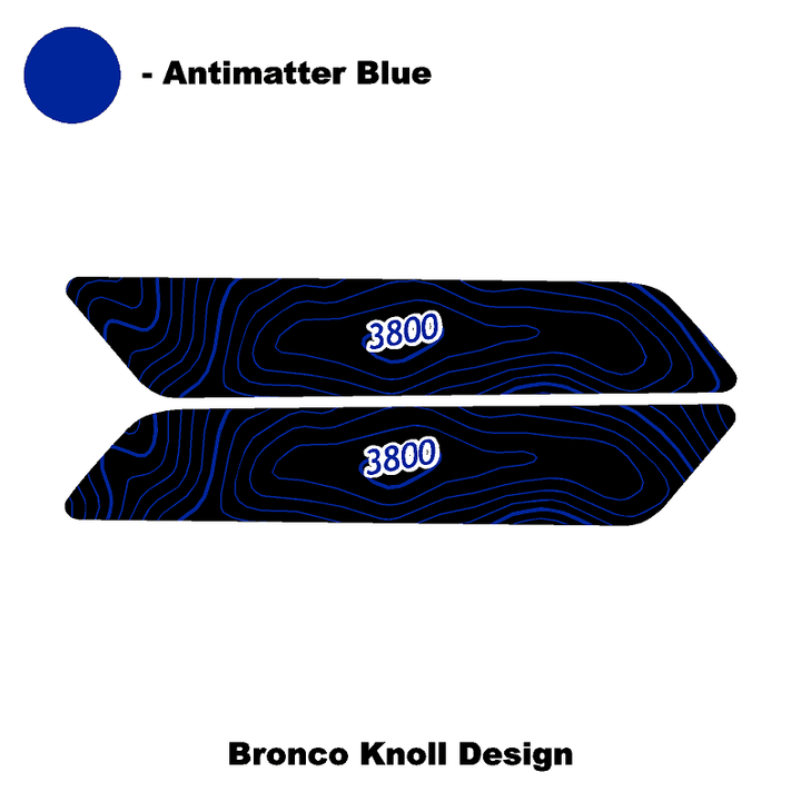 Topo Interior Front Door Grab Handle Overlay Kit (Printed + Laser Series) - 2021+ Bronco