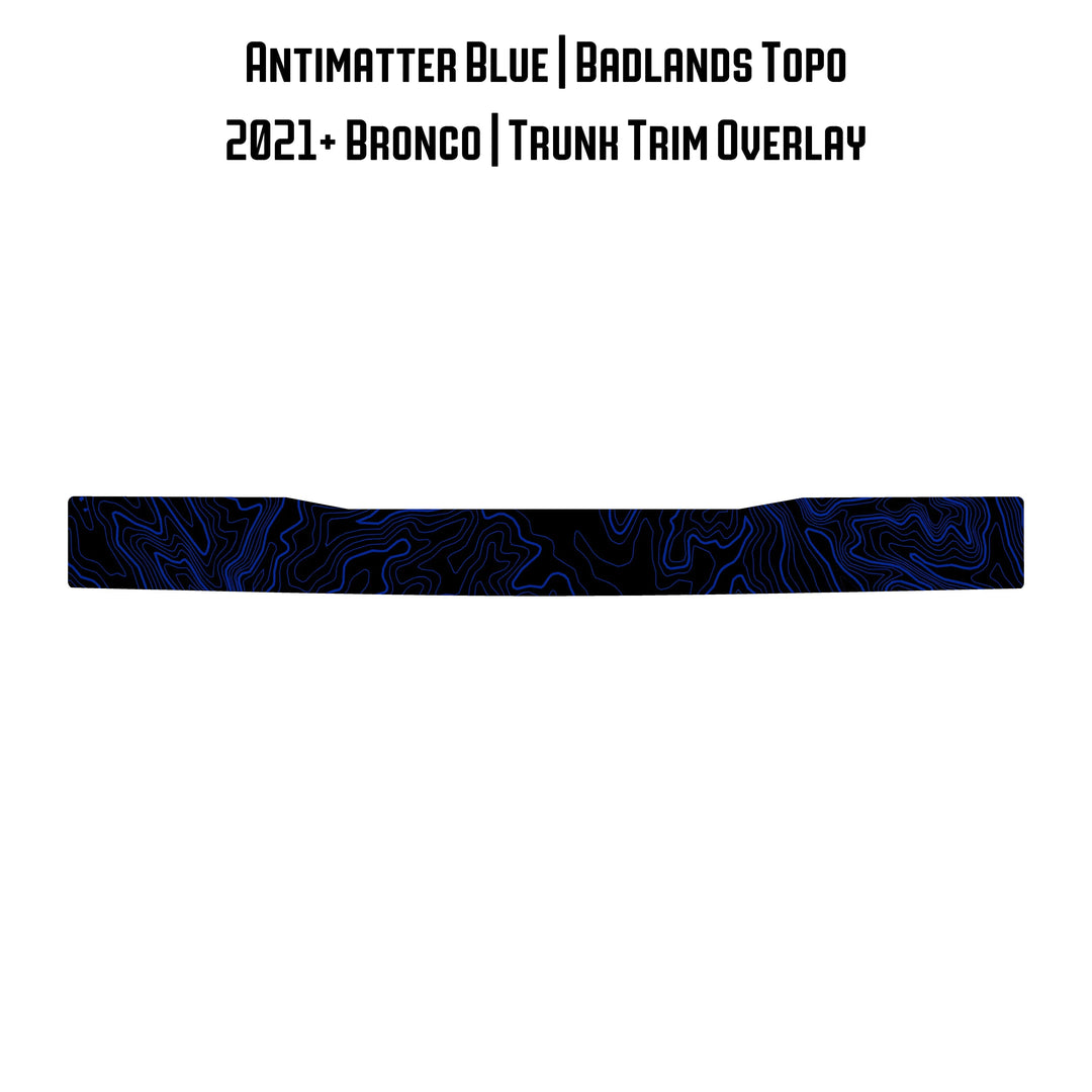 Topo Trunk Trim Overlay / Protector - 2021+ Bronco