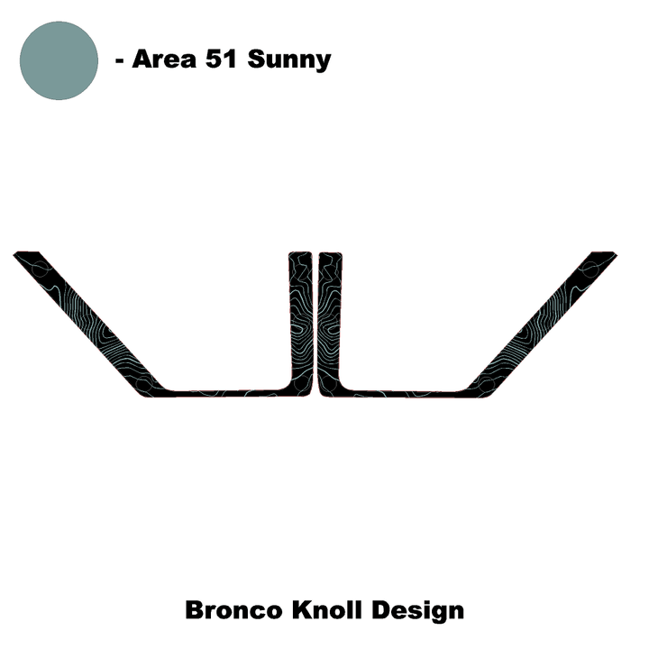 Topo Rear Door Net Trim Overlay Kit (Printed Series) - 2021+ Bronco