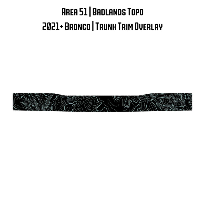 Topo Trunk Trim Overlay / Protector - 2021+ Bronco