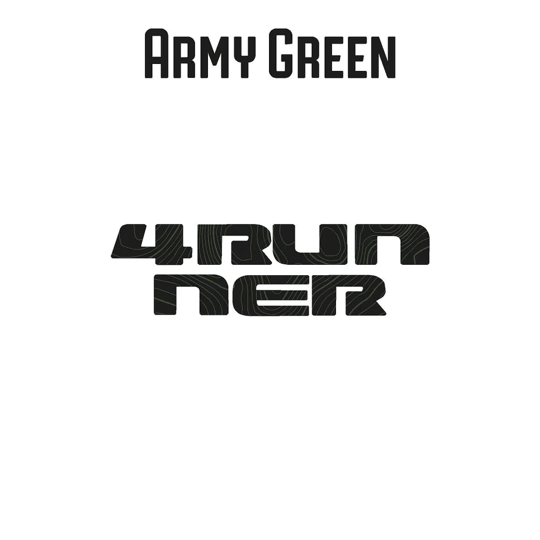 4RUNNER Topographic Rear Liftgate Emblem Overlays - 2025+ 4Runner