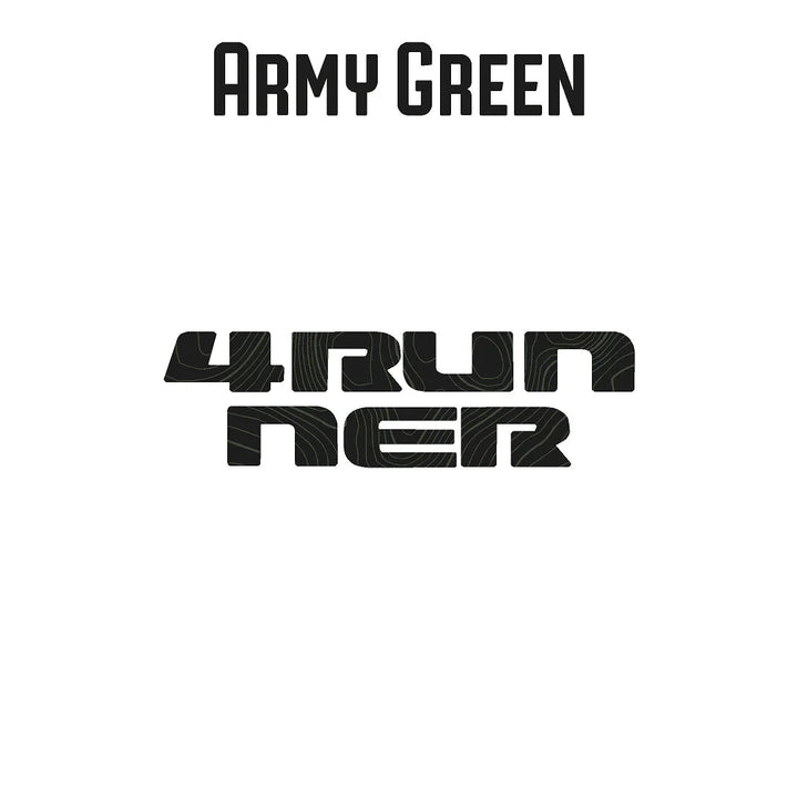 4RUNNER Topographic Rear Liftgate Emblem Overlays - 2025+ 4Runner