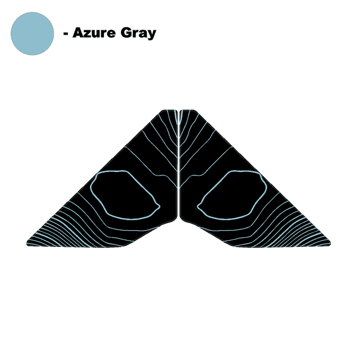 Topo Front Window Triangle Overlay (Printed Series) - 2021+ Bronco 4 Door