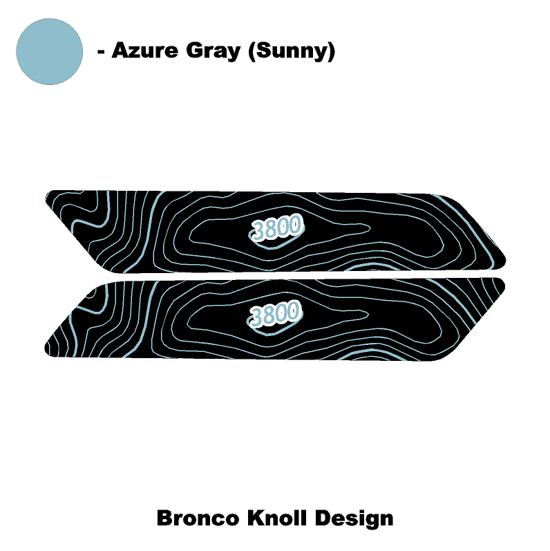 Topo Interior Front Door Grab Handle Overlay Kit (Printed + Laser Series) - 2021+ Bronco