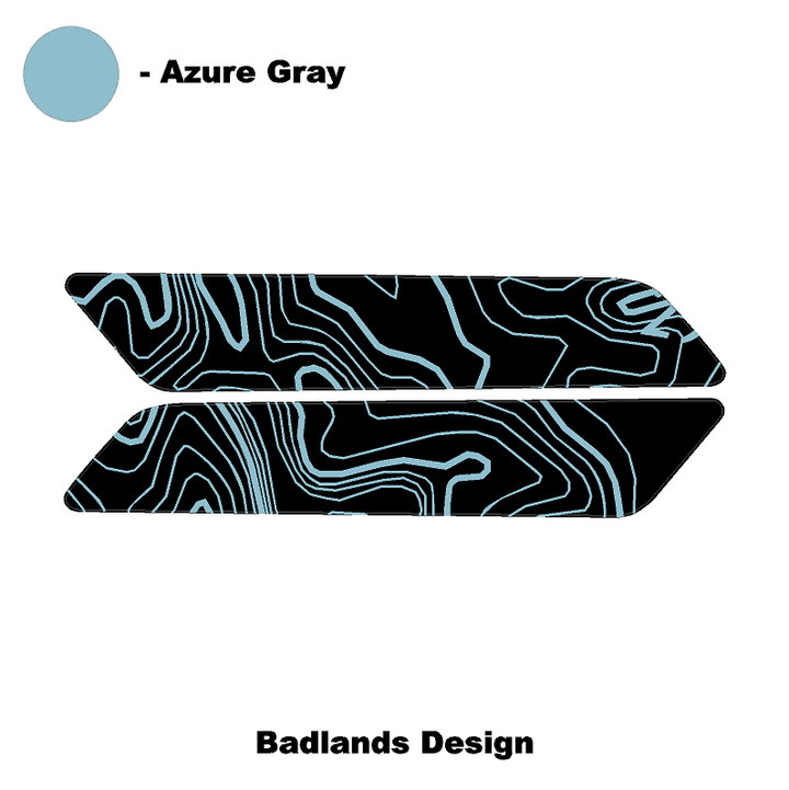 Topo Interior Front Door Grab Handle Overlay Kit (Printed + Laser Series) - 2021+ Bronco