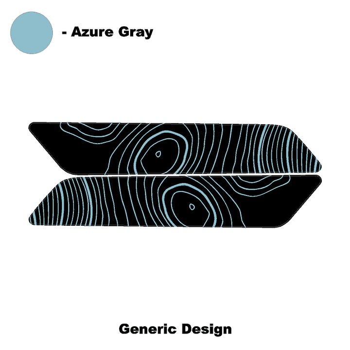 Topo Interior Rear Door Grab Handle Overlay Kit (Printed Series) - 2021+ Bronco 4 Door